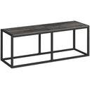 Industrial Dining Bench 47.2 Inch — Engineered Wood & Metal Frame