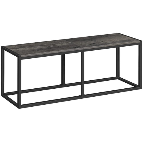 Industrial Dining Bench 47.2 Inch — Engineered Wood & Metal Frame