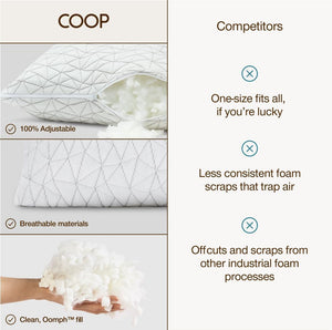 Adjustable Memory Foam Bed Pillow – Queen & King