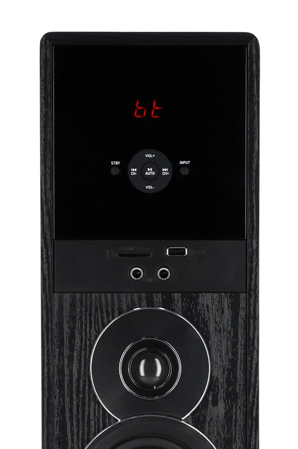 Powered Home Theater Tower Speaker System with 10" Subwoofers & Karaoke