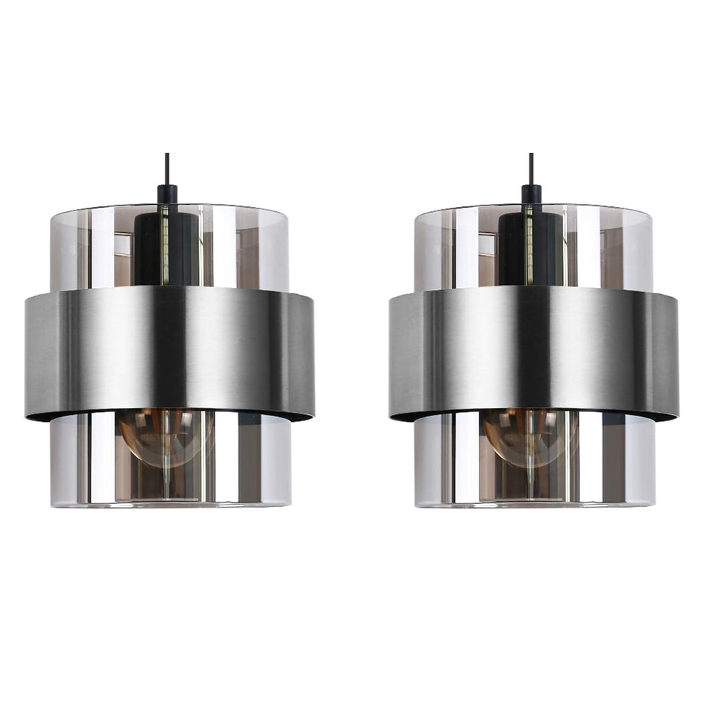 Mini Glass Pendant Light – 7 Inch Adjustable Ceiling Fixture