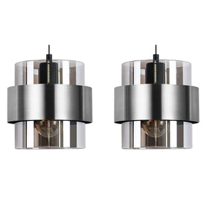 Mini Glass Pendant Light – 7 Inch Adjustable Ceiling Fixture