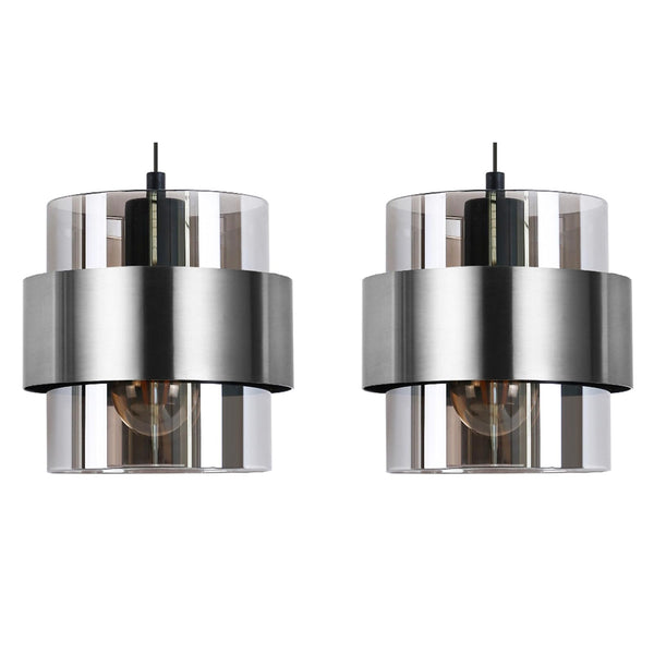 Mini Glass Pendant Light – 7 Inch Adjustable Ceiling Fixture