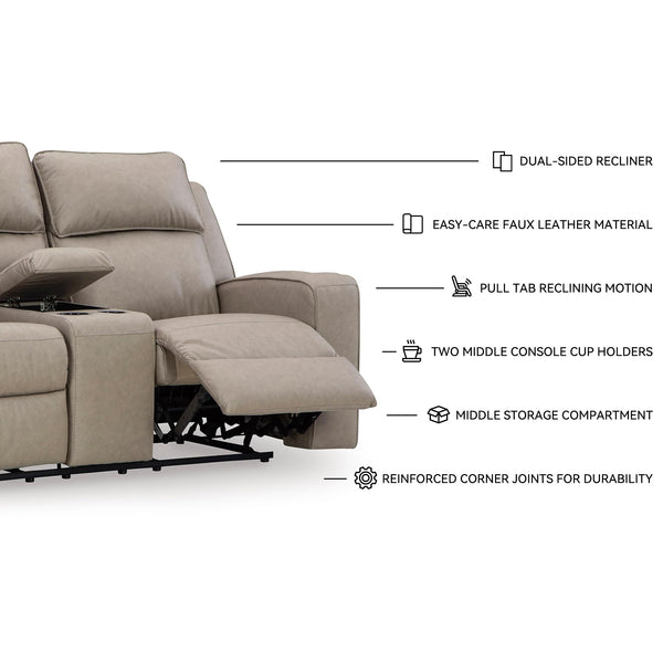 Reclining Loveseat with Console & Cup Holders