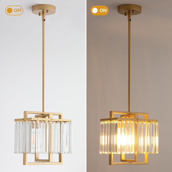 Crystal Pendant Light – Kitchen Island & Dining Room
