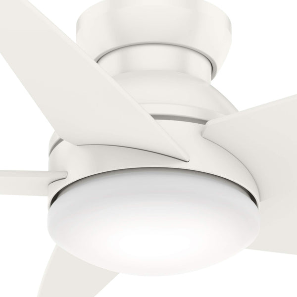 44-Inch Flush Mount Ceiling Fan with LED Light