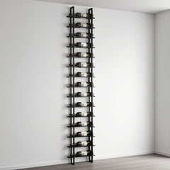 Wall Mounted Metal Wine Rack with Horizontal Bottle Storage