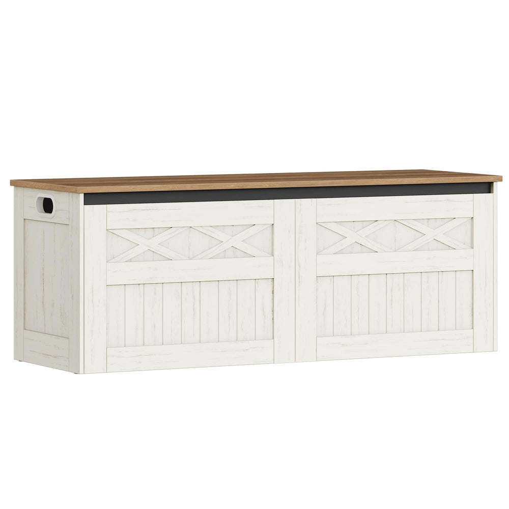 Farmhouse Storage Chest Bench Lift-Top 47.2"