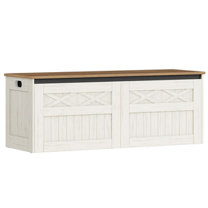 Farmhouse Storage Chest Bench Lift-Top 47.2"