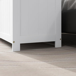 Storage Bench with Safety Hinges & Cut-Out Handles