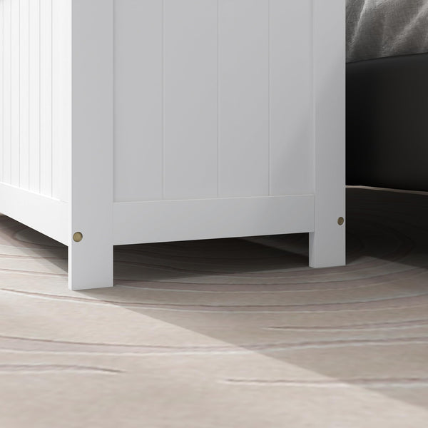 Storage Bench with Safety Hinges & Cut-Out Handles