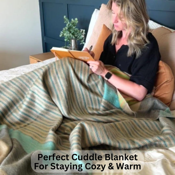 Alpaca Wool Throw Blanket – Soft, Lightweight & Hypoallergenic
