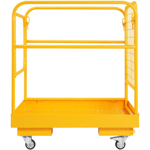 Collapsible Forklift Safety Cage Work Platform with Wheels