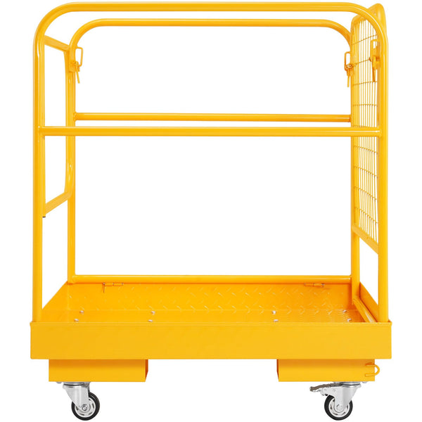 Collapsible Forklift Safety Cage Work Platform with Wheels