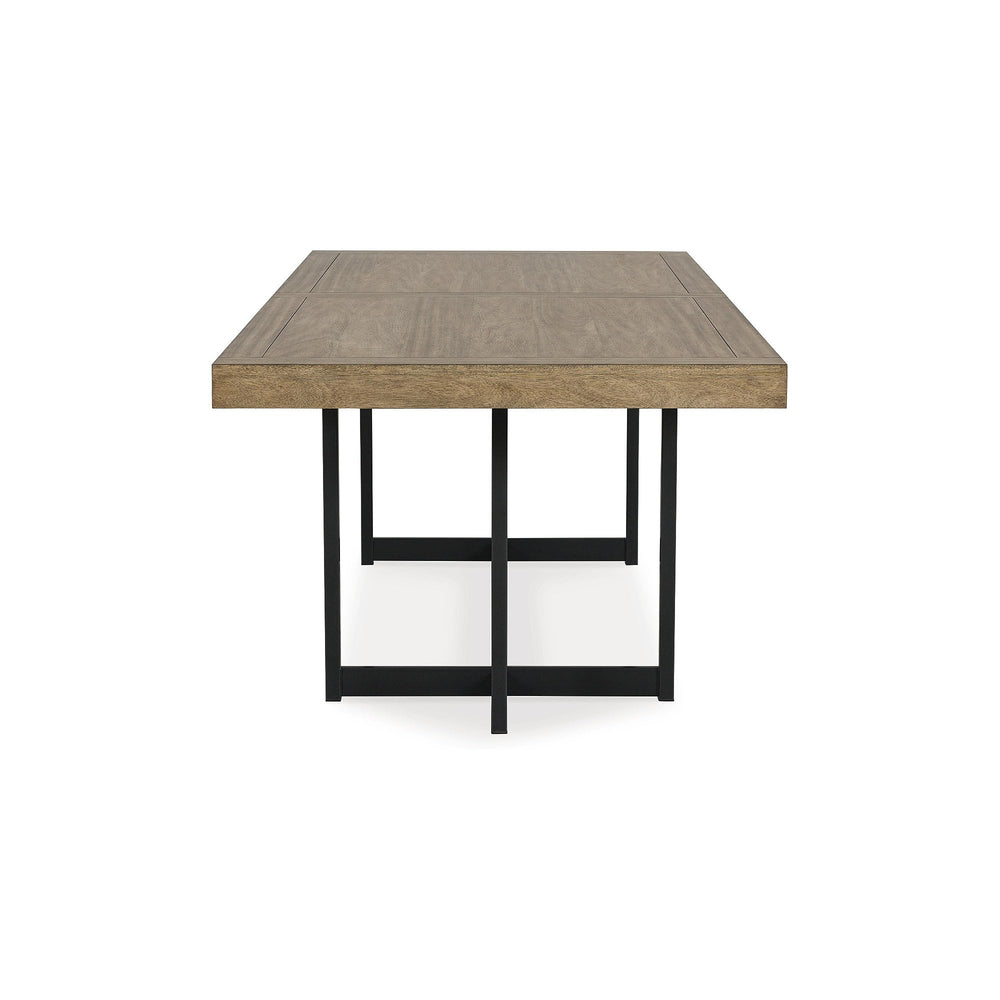 Casual Extension Dining Table with Trestle Base