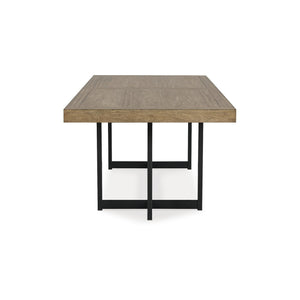 Casual Extension Dining Table with Trestle Base