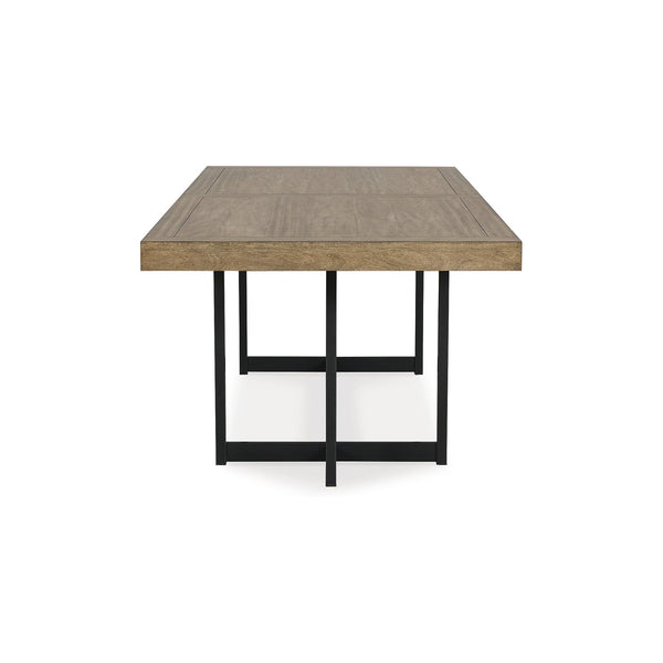 Casual Extension Dining Table with Trestle Base
