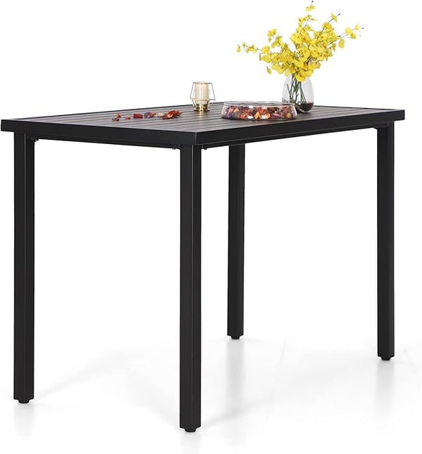 Outdoor Metal Patio Bar Table – Counter Height