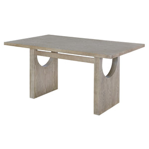 7-Piece Retro Dining Table Set for 6 with Upholstered Chairs