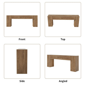 Extra Long Console Table 86-Inch Farmhouse Entryway Sofa Table