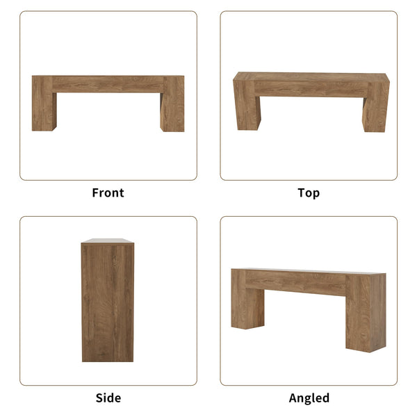 Extra Long Console Table 86-Inch Farmhouse Entryway Sofa Table