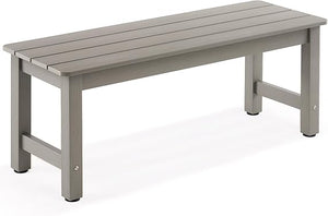 Outdoor HDPS Patio Bench – 2-Person Weatherproof Garden Bench