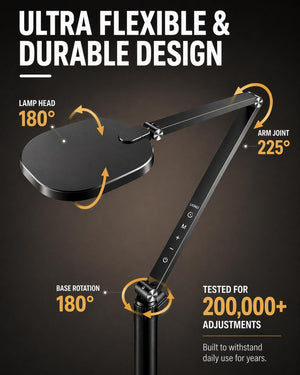 LED Floor Lamp 69" – 30 Modes, CRI 97+, Touch & Remote