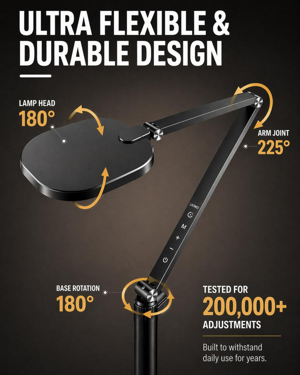 LED Floor Lamp 69" – 30 Modes, CRI 97+, Touch & Remote