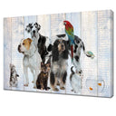 Dog & Cat Canvas Wall Art – 24x36 Landscape Print