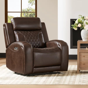 Power Recliner Chair with Adjustable Headrest & USB Ports