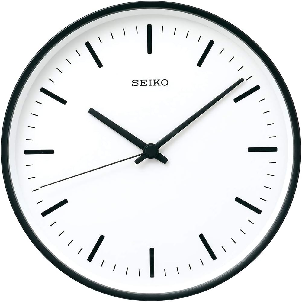 Black Analog Radio Wave Wall Clock