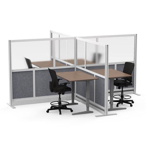 Modular Wall Room Divider System with Acoustic PET Panels