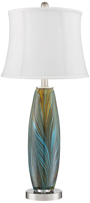 Modern Art Glass Table Lamps, Set of 2 – 26.75" High
