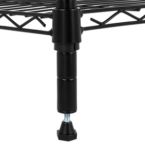 5-Shelf Adjustable Heavy Duty Steel Wire Storage Shelving Unit
