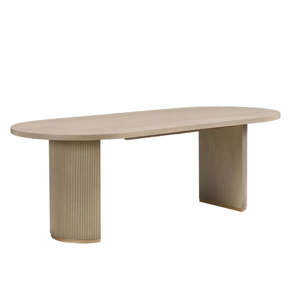 Oval Pedestal Dining Table for 6