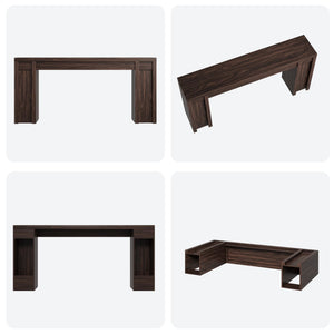 Garvee 70.9-Inch Entryway Table, Wooden Farmhouse Console Table, Thick Sofa Table Behind Couch Table, Long Console Tables for Entryway Living Room, Walnut