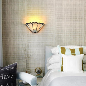 Tiffany Wall Sconce Stained Glass Hardwired – Mission Style