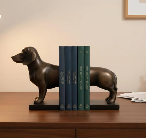Dachshund Figurine Bookends