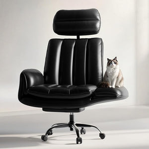 Criss Cross Office Chair with Armrests, Footrest & Wheels