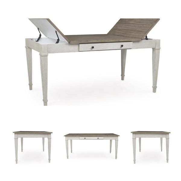 Farmhouse Rectangular Dining Table with Storage