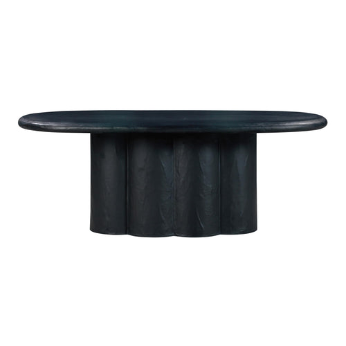 Faux Plaster Oval Dining Table