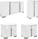 4-Piece Bedroom Dresser Set with High Gloss UV Finish