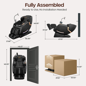 4D Full Body Massage Chair with SL Track & Zero Gravity