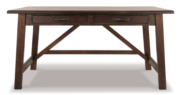 Rustic Industrial Home Office Desk with Drawers