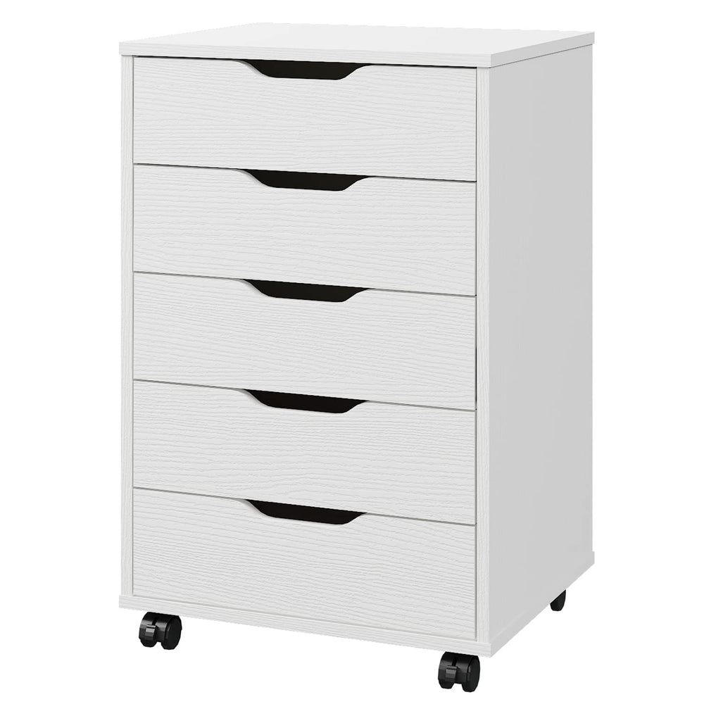5-Drawer Mobile File Cabinet with Wheels