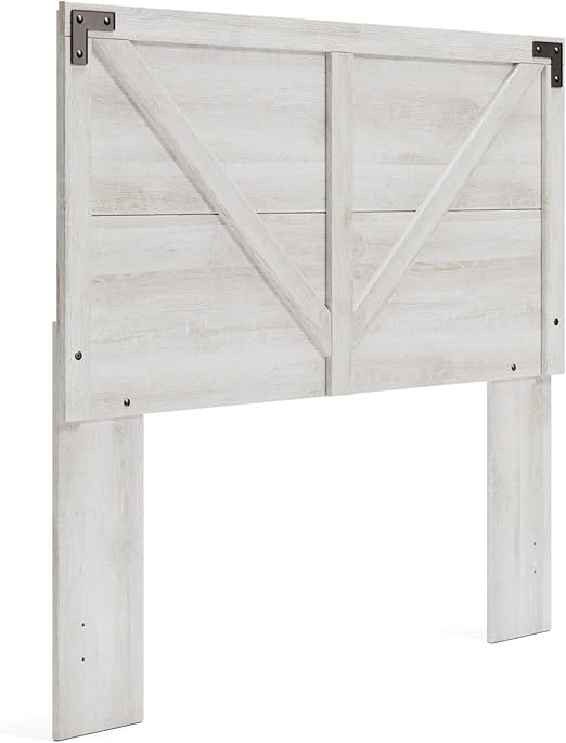 Modern Farmhouse Queen & Full Headboard – Whitewash Crossbuck