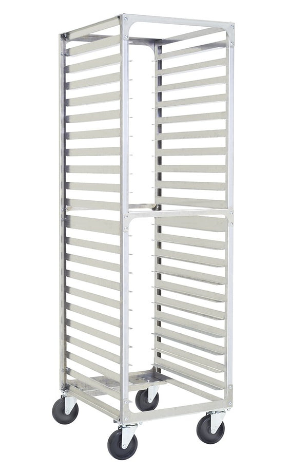 Commercial Aluminum Bun Pan Rack – 20 Tier Speed Rack with Plate Casters