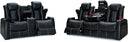 Power Reclining Home Theater Sofa – Italian Leather