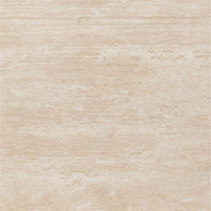 Travertine Top Oval Dining Table with Dark Oak Base