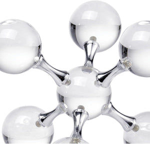 Crystal Chrome Bookends Set of 2